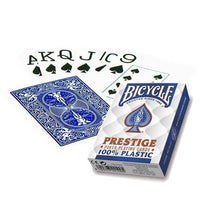 blue prestige bicycle marked decks